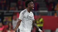 Vinícius con el Real Madrid