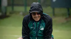 Alfredo Arias cuando era técnico del Cali