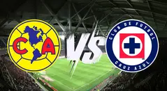 Escudos América vs Cruz Azul