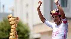 Richard Carapaz en la etapa 5 del Giro de Italia