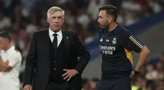Carlo y su hijo Davide Ancelotti