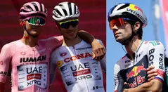Del Toro, Ayuso y Roglic - etapa 11 del Giro de Italia