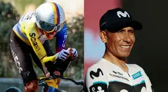 Egan Bernal y Nairo Quintana en el Giro de Italia 2025