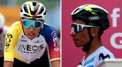 Egan Bernal y Nairo Quintana en el Giro de Italia 2025