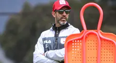 Elvis Perlaza regresó a entrenamientos con Santa Fe