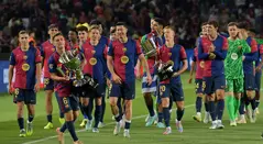 FC Barcelona celebra el título de la Liga de España 2025