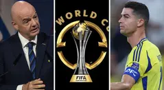 Gianni Infantino y Cristiano Ronaldo