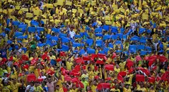 Hinchas del Atlético Bucaramanga en Copa Libertadores
