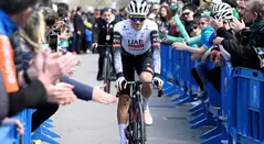 Juan Ayuso, líder del UAE Team Emirates en el Giro de Italia