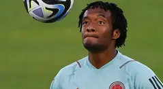 Juan Guillermo Cuadrado con la selección Colombia