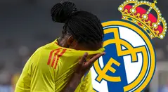 Linda Caicedo con el Real Madrid