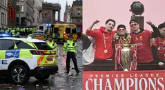 Fuerte accidente en la celebración de Liverpool 