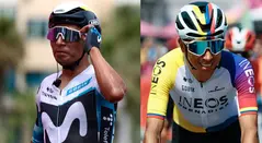Nairo Quintana y Egan Bernal