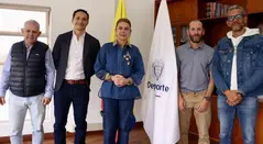 Ministerio del Deporte y comisión de atletas