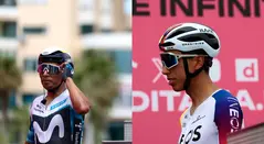 Nairo Quintana y Egan Bernal en el Giro de Italia 2025