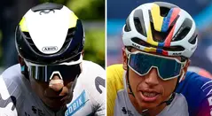 Nairo Quintana y Egan Bernal en el Giro de Italia 2025