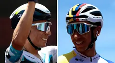 Nairo Quintana y Egan Bernal en el Giro de Italia 2025