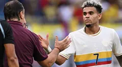 Néstor Lorenzo y Luis Díaz con la Selección Colombia
