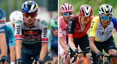 Roglic, Egan e Isaac del Toro en el Giro de Italia 2025