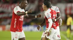 Santa Fe celebra victoria en la Liga BetPlay 2025-I