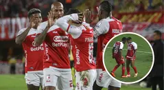 Mosquera y Velásquez reaparecieron tras pelea en Santa Fe