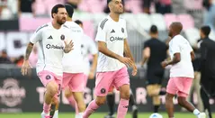 Sergio Busquets y Lionel Messi con el Inter Miami