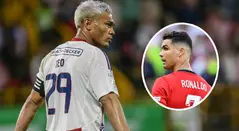 Teófilo Gutiérrez y Cristiano Ronaldo, futbolistas