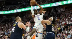 Thunder y Nuggets empatan en las semifinales de la NBA