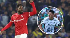 Álvaro Angulo y James Rodríguez, futbolistas