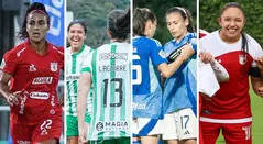 América, Nacional, Millonarios y Santa Fe en la Liga Femenina 2025