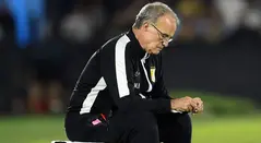 Marcelo Bielsa con la selección de Uruguay