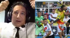 Antonio Casale reacciona al empate de la Selección Colombia