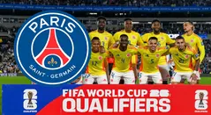 Selección Colombia y el PSG