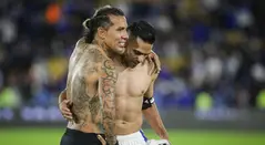 Dayro Moreno y Radamel Falcao, futbolistas colombianos