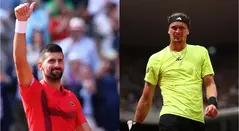  Djokovic y Zverev se enfrentan en cuartos de final de Roland Garros