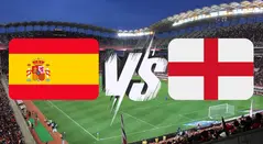 Banderas España vs Inglaterra