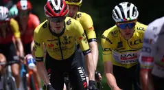 Jonas Vingegaard y Tadej Pogacar en el Critérium del Dauphiné