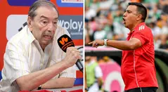 Fuad Char y César Farías con Junior