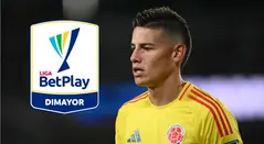 James Rodríguez presente en la Liga BetPlay