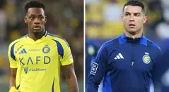 Jhon Durán y Cristiano Ronaldo con Al Nassr