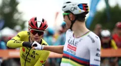 Jonas Vingegaard y Tadej Pogacar, ciclistas