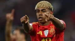 Lamine Yamal con la selección de España