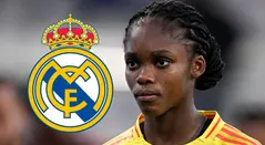 Linda Caicedo con el Real Madrid
