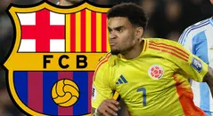 Luis Díaz con Barcelona