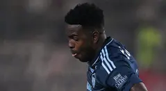 Marco Pérez en un partido de Junior