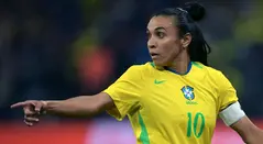 Marta con la selección de Brasil