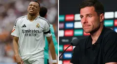 Kylian Mbappé y Xabi Alonso en el Real Madrid