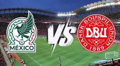 Escudos México vs Dinamarca