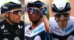 Einer Rubio, Nairo Quintana y Enric Mas - Movistar Team