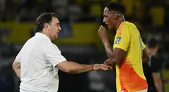 Néstor Lorenzo y Yerry Mina - Selección Colombia